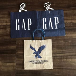 ギャップ(GAP)のＧAPとアメリカンイーグルの紙袋(ショップ袋)