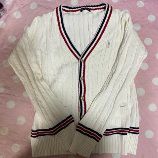 イーストボーイ(EASTBOY)の美品　EASTBOY カーディガン　ホワイト　限定デザイン　制服　コスプレ(カーディガン)