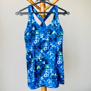 ルルレモン(lululemon)の新品 Lululemon ヨガ タンクトップ 4 M 青 ドット タイダイ(タンクトップ)