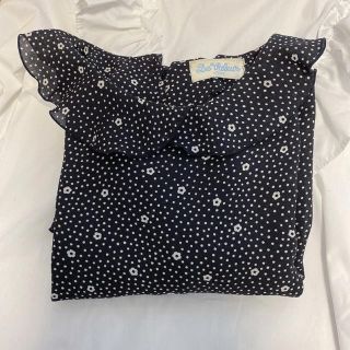 ザラ(ZARA)の【sale】小花ブラウス 襟 襟付き 古着 トップス シャツ(シャツ/ブラウス(長袖/七分))