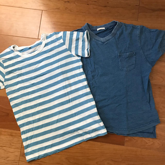 MUJI (無印良品)(ムジルシリョウヒン)の無印良品のTシャツとジーユーのTシャツセット キッズ/ベビー/マタニティのキッズ服男の子用(90cm~)(Tシャツ/カットソー)の商品写真