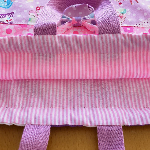 はいから横丁♡ピンクス♡ナップサック キッズ/ベビー/マタニティのこども用バッグ(リュックサック)の商品写真