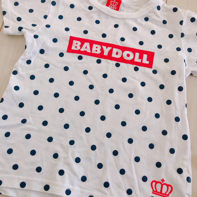 BABYDOLL(ベビードール)のドッド柄お揃いTシャツ☺︎ キッズ/ベビー/マタニティのキッズ服男の子用(90cm~)(Tシャツ/カットソー)の商品写真