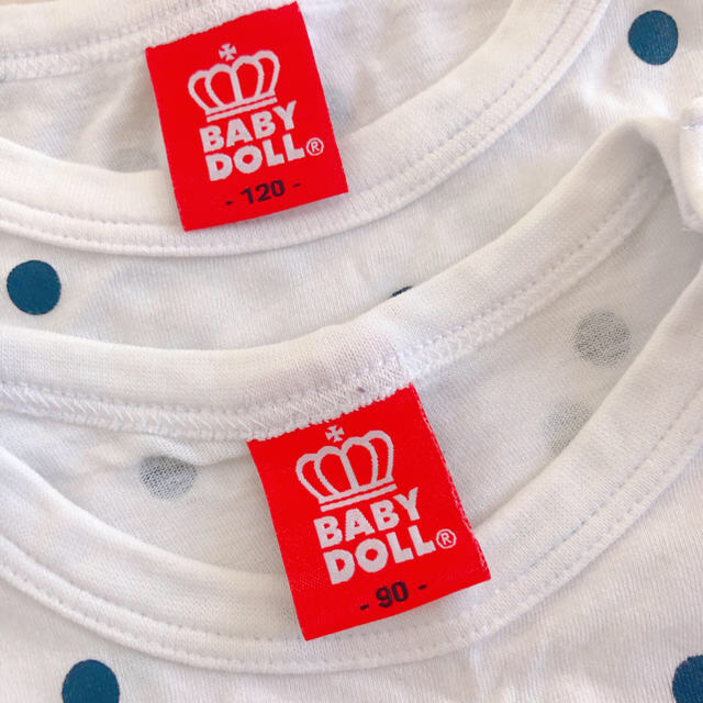 BABYDOLL(ベビードール)のドッド柄お揃いTシャツ☺︎ キッズ/ベビー/マタニティのキッズ服男の子用(90cm~)(Tシャツ/カットソー)の商品写真