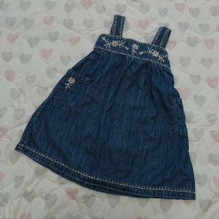 ベビーギャップ(babyGAP)のbabyGAP  デニム ジャンパースカート(ワンピース)