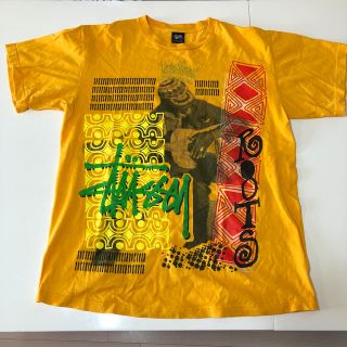 ステューシー(STUSSY)のSTUSSY Ｔシャツ　　Ｌサイズ　　イエロー(Tシャツ/カットソー(半袖/袖なし))