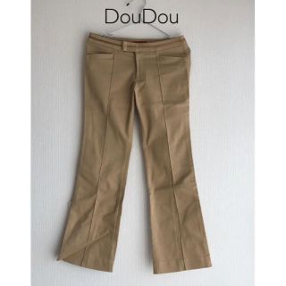 ドゥドゥ(DouDou)のDouDou  センターブレス ストレッチパンツ(カジュアルパンツ)