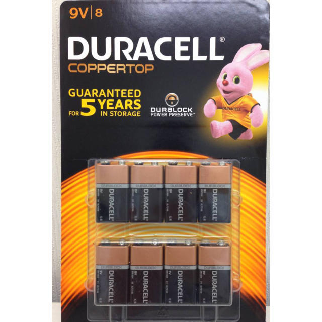 DURACELL デュラセル　アルカリ 9V 乾電池　2個セット 楽器のギター(その他)の商品写真