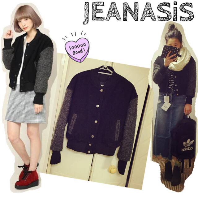 JEANASIS(ジーナシス)のバイカラースタジャン ジーナシス レディースのジャケット/アウター(スタジャン)の商品写真