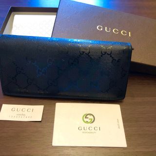 グッチ(Gucci)のGUCCI 財布 2つ折り長財布 インプリメ ブラック 244995 FU49N(長財布)