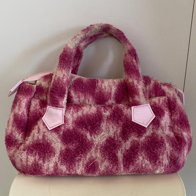 Vivienne Westwood(ヴィヴィアンウエストウッド)のVivienne Westwood 難あり　ピンク　レオパード　bag レディースのバッグ(ハンドバッグ)の商品写真
