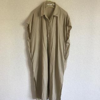 ユニクロ(UNIQLO)のリネンブレンドロングシャツ(シャツ/ブラウス(半袖/袖なし))