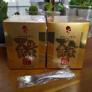 天生酵素 金印 植物発酵食品 日本自然発酵 酵素 2箱セット スプーン付 ...