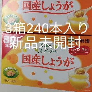 イトウエン(伊藤園)の伊藤園 国産しょうが湯 3箱240本入り 新品未開封(その他)