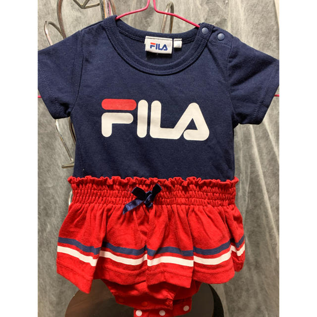 FILA(フィラ)のFILA 半袖 ワンピース ロンパース サイズ70 キッズ/ベビー/マタニティのベビー服(~85cm)(ロンパース)の商品写真