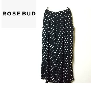 ローズバッド(ROSE BUD)の【特価】ROSE BUD(未使用)⭐️ドット ワイドパンツ⭐️(バギーパンツ)