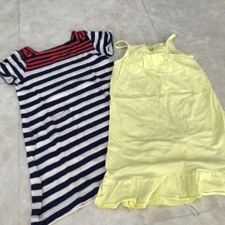 プチバトー(PETIT BATEAU)のPetitBateauワンピース2枚セット(ワンピース)