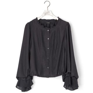 ダブルクローゼット(w closet)の新品 w closet レース切替ボリュームブラウス(シャツ/ブラウス(長袖/七分))