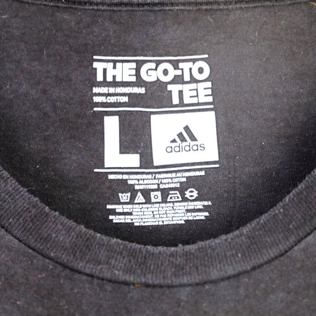 adidas(アディダス)のUSA古着　adidas アディダス　デカロゴ　パフォーマンスロゴ　Tシャツ　L メンズのトップス(Tシャツ/カットソー(半袖/袖なし))の商品写真