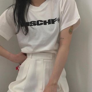 新品未使用　mischief 2020ss最新作　Tシャツ　ホワイト(Tシャツ(半袖/袖なし))