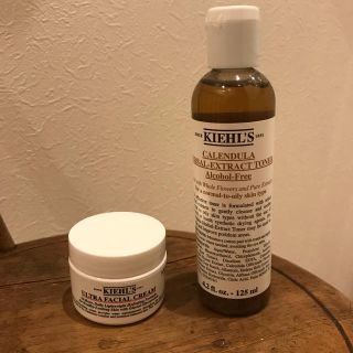 キールズ(Kiehl's)のkiehl'sの化粧水とクリーム(フェイスクリーム)