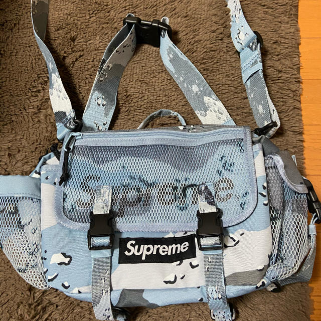 バッグsupreme waist bag blue camo