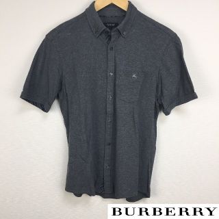 バーバリーブラックレーベル(BURBERRY BLACK LABEL)の美品 BURBERRY BLACK LABEL 半袖シャツ グレー サイズ2(ポロシャツ)