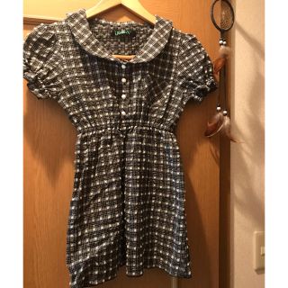 ダズリン(dazzlin)のDazzliN 超美品　パフスリーブチェックシャツブラウス(シャツ/ブラウス(半袖/袖なし))