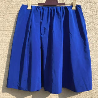 マカフィー(MACPHEE)のMACPHEE マカフィー　スカート　青　ブルー　36(ひざ丈スカート)