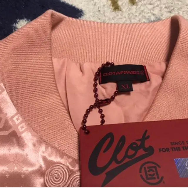 【CLOT】CHINESE SILK JACKET (rose gold)XL メンズのジャケット/アウター(ブルゾン)の商品写真