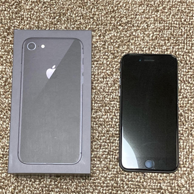 最終値下げ【送料無料】iPhone8 64GB スペースグレー Appleスマートフォン本体