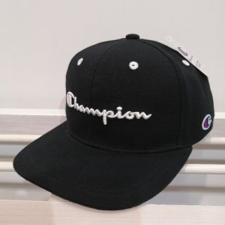 チャンピオン(Champion)の☆ユニセックス☆定番チャンピオン黒 スウェットフラットキャップ新品未使用送料無料(キャップ)