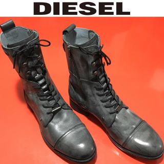 ディーゼル(DIESEL)のDIESEL ブーツ ディーゼル レースアップ レザー 革 良好(ブーツ)