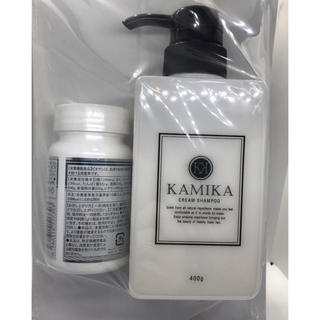 KAMIKA カミカ クリームシャンプー & ブラックサプリメントEX(シャンプー)