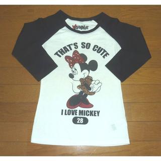 ディズニー(Disney)のディズニー　ミニーちゃんのＴシャツ(長袖)　サイズＭ　<a272>(Tシャツ(半袖/袖なし))