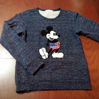 ディズニー(Disney)の美品！ミッキートレーナー(スウェット) size140(Tシャツ/カットソー)