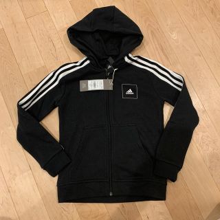 アディダス(adidas)のアディダス　パーカー　130 ブラック(ジャケット/上着)