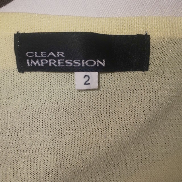 CLEAR IMPRESSION(クリアインプレッション)のカシュクールニット 七分袖 レディースのトップス(ニット/セーター)の商品写真