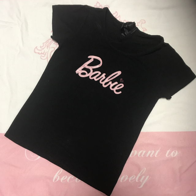 Barbie(バービー)のBarbie❤︎バックリボンTシャツ❤︎BLACK レディースのトップス(Tシャツ(半袖/袖なし))の商品写真