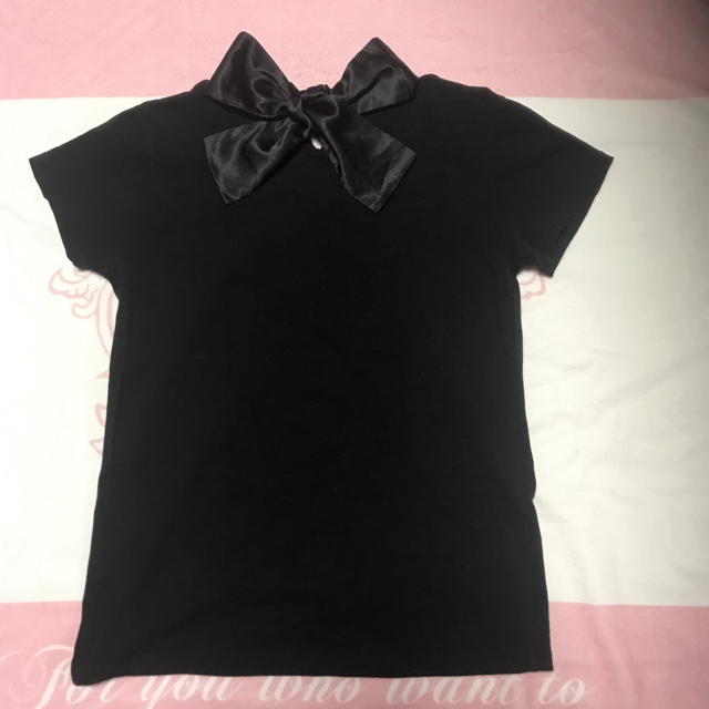 Barbie(バービー)のBarbie❤︎バックリボンTシャツ❤︎BLACK レディースのトップス(Tシャツ(半袖/袖なし))の商品写真