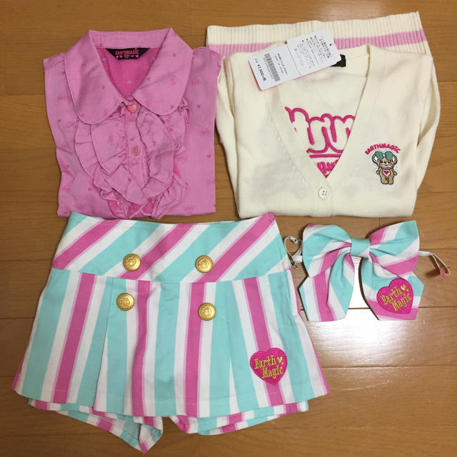 EARTHMAGIC(アースマジック)のアースマジック セレモニー 新品 美品 キッズ/ベビー/マタニティのキッズ服女の子用(90cm~)(スカート)の商品写真