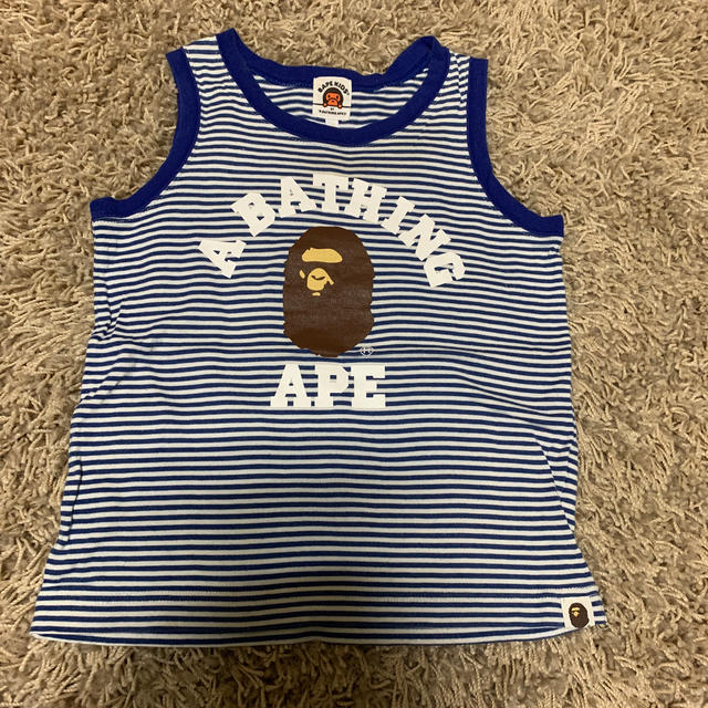 A BATHING APE(アベイシングエイプ)のbape kids タンクトップ キッズ/ベビー/マタニティのキッズ服男の子用(90cm~)(Tシャツ/カットソー)の商品写真