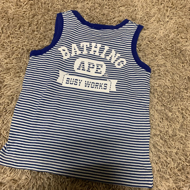 A BATHING APE(アベイシングエイプ)のbape kids タンクトップ キッズ/ベビー/マタニティのキッズ服男の子用(90cm~)(Tシャツ/カットソー)の商品写真