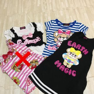 アースマジック(EARTHMAGIC)の100 センチ　３枚セット(Tシャツ/カットソー)