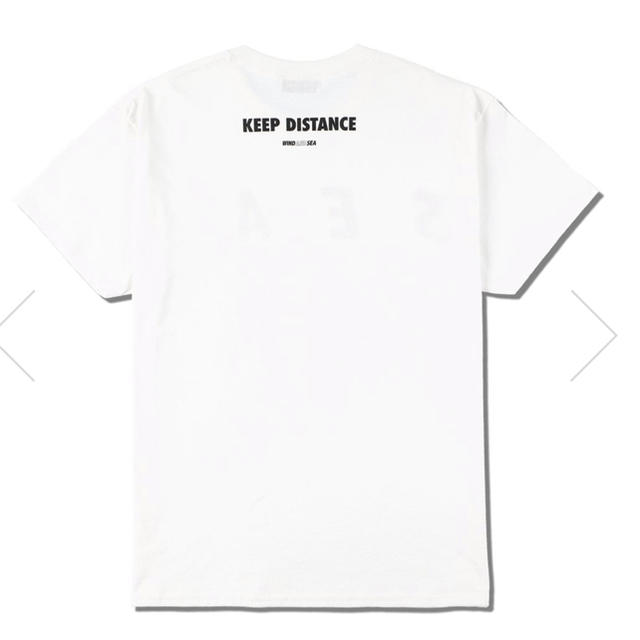 【S】WIND AND SEA KEEP DISTANCE T-SHIRT 白 1