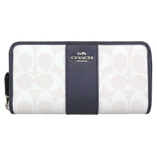 コーチ(COACH)のラス１　5/13 23時59分終了！ コーチ COACH チョークＸミッドナイト(長財布)