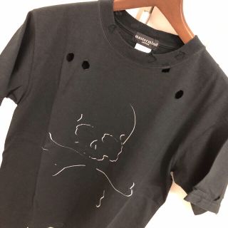 マスターマインドジャパン(mastermind JAPAN)の新品本物マスターマインドクラッシュTee黒S スカルクロスボーンクロムハーツ(Tシャツ/カットソー(半袖/袖なし))