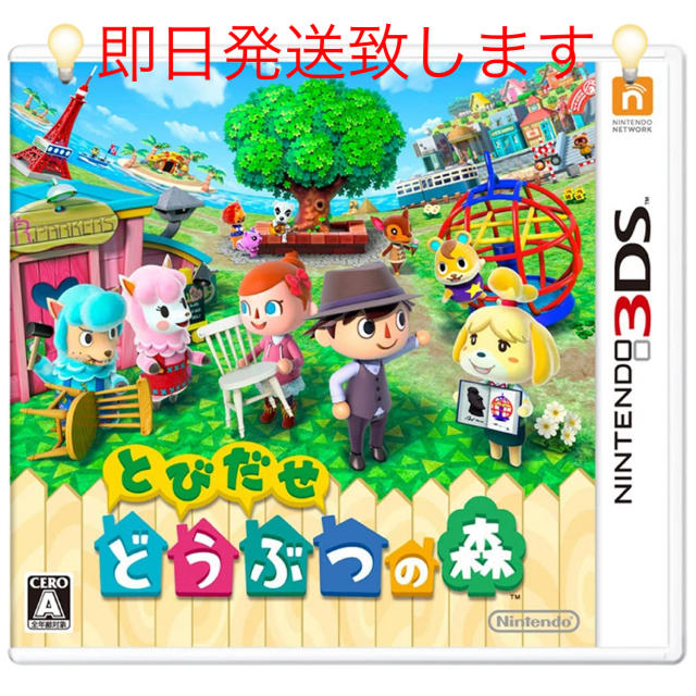 ニンテンドー3DS(ニンテンドー3DS)の《任天堂》とびだせどうぶつの森 エンタメ/ホビーのゲームソフト/ゲーム機本体(携帯用ゲームソフト)の商品写真