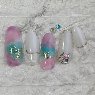 ✨エスニック　夏　nail ✨ コスメ/美容のネイル(つけ爪/ネイルチップ)の商品写真