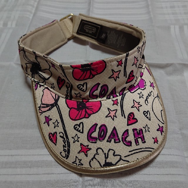 COACH(コーチ)のCOACH サンバイザー レディースの帽子(キャップ)の商品写真